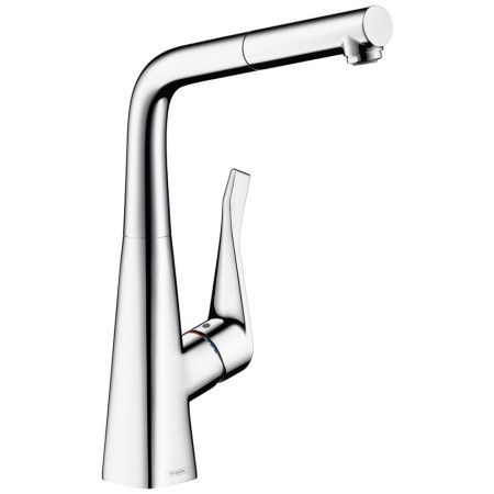hansgrohe Metris M71 Einhebel-Küchenmischer 320, Ausziehauslauf, 1jet
