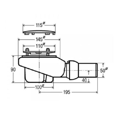 Villeroy & Boch Tempoplex Plus Ablaufgarnitur