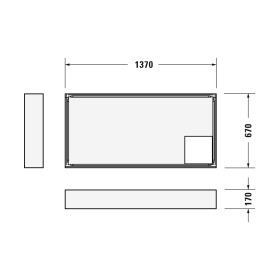Duravit D-Code Duschwannenträger 140 x 70 cm