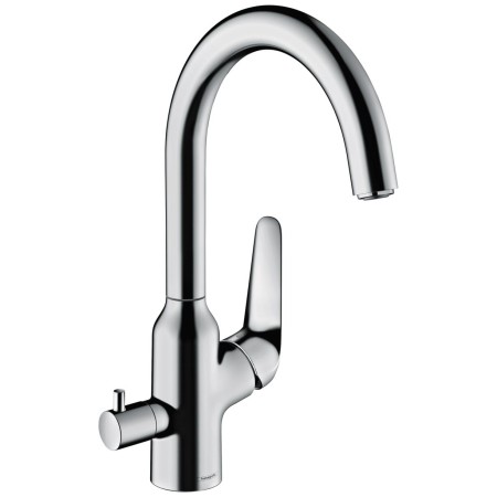 hansgrohe Focus M42 Einhebel-Küchenmischer 220, Geräteabsperrventil, 1jet