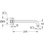 GROHE Rainshower Brausearm modern