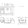 hansgrohe S510-F635 Einbauspüle 180/450