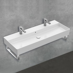 Villeroy & Boch Memento 2.0 Waschtisch 120 cm mit 2 Hahnlöchern, mit Überlauf