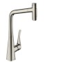hansgrohe Metris Select M71 Einhebel-Küchenmischer 320, Ausziehbrause, 2jet, sBox