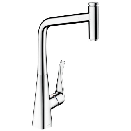 hansgrohe Metris Select M71 Einhebel-Küchenmischer 320, Ausziehauslauf, 1jet