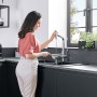 hansgrohe Metris Select M71 Einhebel-Küchenmischer 320, Ausziehauslauf, 1jet