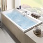 Villeroy & Boch Subway Duo-Badewanne 190 x 90 cm, Airpool Comfort, Technik Position 2, mit Trio Ablaufgarnitur