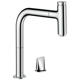 hansgrohe Metris Select M71 2-Loch Einhebel-Küchenmischer 200, Ausziehauslauf, 1jet, sBox