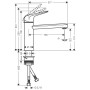 hansgrohe Focus M42 Einhebel-Küchenmischer 120, CoolStart, EcoSmart, 1jet