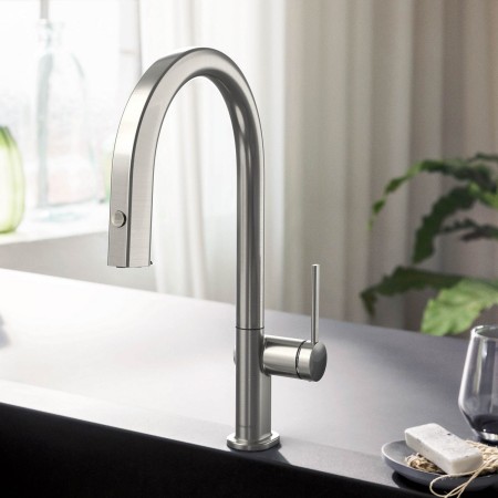 hansgrohe Aqittura M91 Filtersystem 210, Ausziehauslauf, 1jet