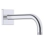 Duravit Brausearm gebogen 21 cm, mit eckiger Rosette