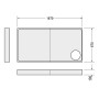 Duravit Starck Duschwannenträger Rechteck 170 x 90 cm
