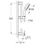 GROHE Tempesta Neu 100 Cosmopolitan Brausestangenset 90 cm 2 Strahlarten