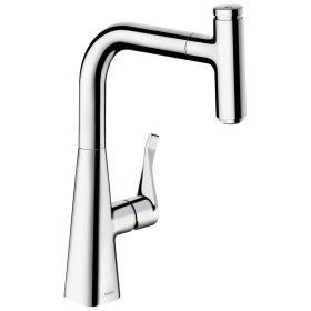 hansgrohe Metris Select M71 Einhebel-Küchenmischer 240, Ausziehauslauf, 1jet, sBox