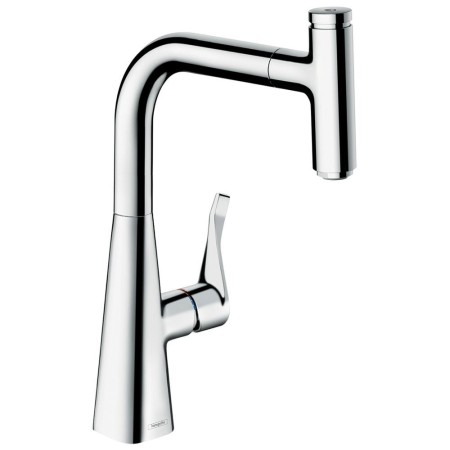 hansgrohe Metris Select M71 Einhebel-Küchenmischer 240, Ausziehauslauf, 1jet, sBox