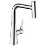 hansgrohe Metris Select M71 Einhebel-Küchenmischer 240, Ausziehauslauf, 1jet, sBox