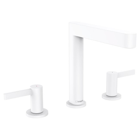 hansgrohe Finoris 3-Loch Waschtischarmatur 160 mit Push-Open Ablaufgarnitur