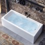 Villeroy & Boch Architectura Solo Badewanne 170 x 75 cm, Airpool Comfort, Technik Position 2, mit Trio Ablaufgarnitur