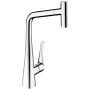 hansgrohe Metris Select M71 Einhebel-Küchenmischer 320, Ausziehauslauf, 1jet, sBox