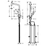 hansgrohe Metris Select M71 Einhebel-Küchenmischer 320, Ausziehauslauf, 1jet, sBox