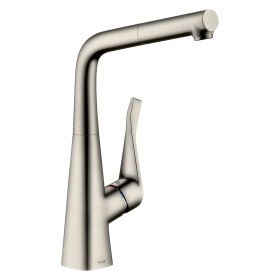 hansgrohe Metris M71 Einhebel-Küchenmischer 320, Ausziehauslauf, 1jet, sBox