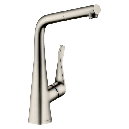 hansgrohe Metris M71 Einhebel-Küchenmischer 320, Ausziehauslauf, 1jet, sBox