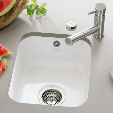 Villeroy & Boch Cisterna 45 Unterbauspüle, Ablaufgarnitur mit Excenterbetätigung