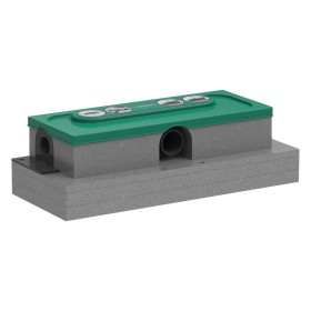 hansgrohe uBox universal Grundkörper für Duschrinnen, Ablaufgehäuse für flache Installation