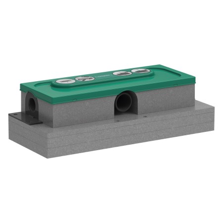 hansgrohe uBox universal Grundkörper für Duschrinnen, Ablaufgehäuse für flache Installation