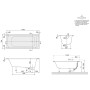 Villeroy & Boch Architectura Solo Badewanne 140 x 70 cm