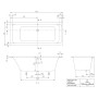 Villeroy & Boch Architectura Solo Badewanne 180 x 80 cm