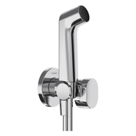 hansgrohe Bidette Handbrause 1jet S EcoSmart+ mit Brausehalter und Brauseschlauch 125 cm