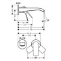 hansgrohe Vivenis Waschtischarmatur Unterputz, Auslauf 19,5 cm