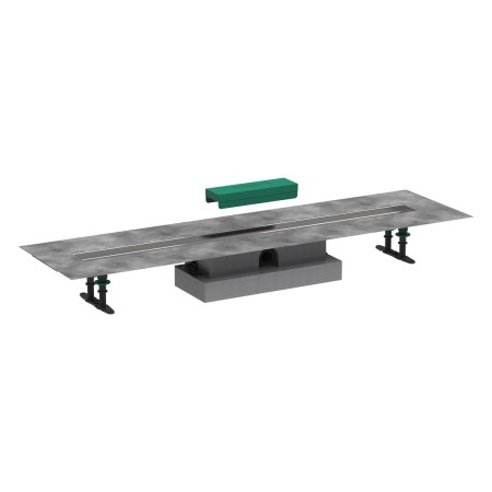 hansgrohe uBox universal Komplettset 100 cm, flache Installation für Duschrinnen Fertigsets