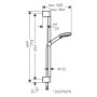 hansgrohe Vernis Blend Brauseset Vario mit Duschstange Crometta 65 cm