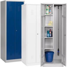 Wolfstahl Putzmittelschrank Stahl abschliessbar 60 x 50 x 180 cm Wolfstahl Putzmittelschrank Stahl abschliessbar 60 x 50 x 180 cm