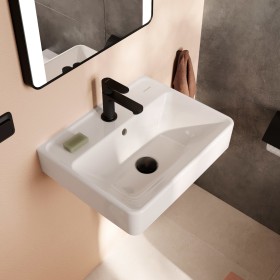 hansgrohe Xanuia Q Handwaschbecken 500/390 mit Hahnloch und Überlauf