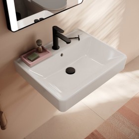 hansgrohe Xanuia Q Waschtisch 600/480 mit Hahnloch und Überlauf