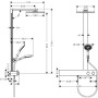 hansgrohe Raindance E 300 1jet Showerpipe 600 ST