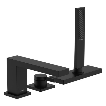 hansgrohe Tecturis E 3-Loch Einhebel-Wannenrandarmatur mit Schlauchbox (sBox)