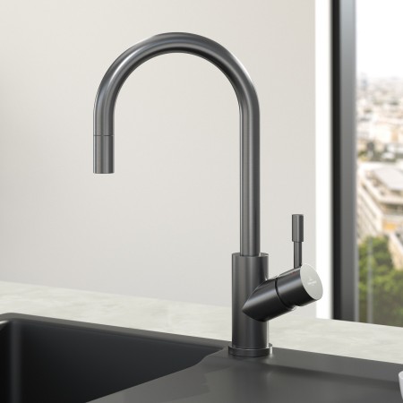 Villeroy & Boch Umbrella Flex Einhebel-Küchenarmatur mit Schlauchbrause