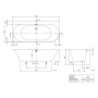 Villeroy & Boch Oberon 2.1 Vorwand-Badewanne für Eckeinbau links, 180 x 80 cm