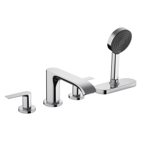 hansgrohe Vivenis 4-Loch Wannenrandarmatur mit Schlauchbox (sBox)