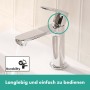 hansgrohe Rebris S Einhebel-Waschtischarmatur 110 mit Zugstangen-Ablaufgarnitur