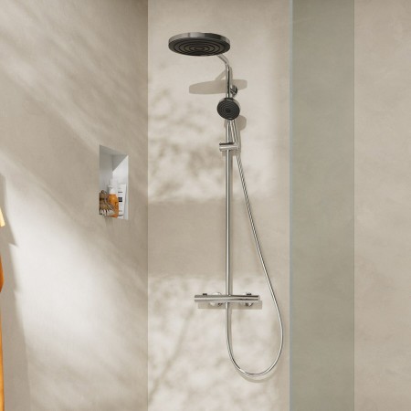 hansgrohe Pulsify S Puro Duschsystem 260 1 Strahlart, mit Ecostat Fine und Duschkopf 3 Strahlarten