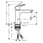hansgrohe Logis Einhebel-Waschtischarmatur 110 Fine mit Push-Open Ablaufgarnitur