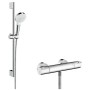 hansgrohe Ecostat 1001 CL Combi 65 cm mit Crometta Vario Handbrause