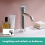 hansgrohe Tecturis S Einhebel-Waschtischarmatur 110 mit Zugstangen-Ablaufgarnitur