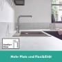 hansgrohe Talis M54 Einhebel-Küchenarmatur 270, Niederdruck, 1jet