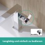 hansgrohe Tecturis E Einhebel-Waschtischarmatur 110 Fine CoolStart wassersparend+ mit Zugstangen-Ablaufgarnitur